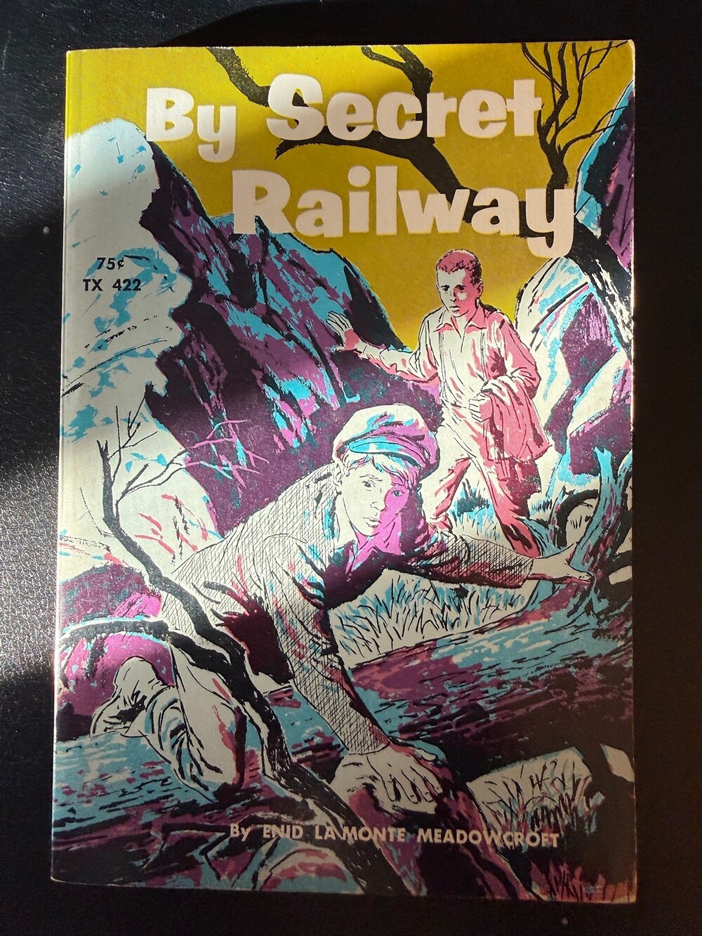 By Secret Railway Enid LaMonte Meadowcroft Children's Book Scholastic 1972 6th P